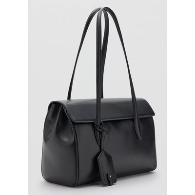 Sac porté épaule en cuir breloques MANGO