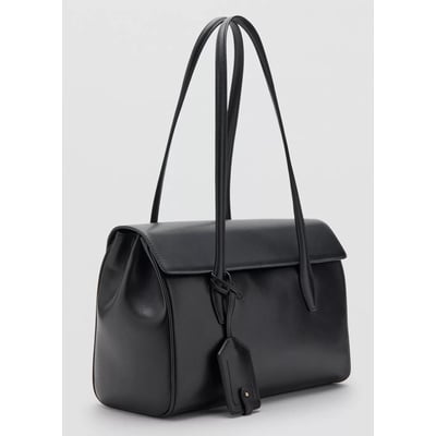 Sac porté épaule en cuir breloques MANGO