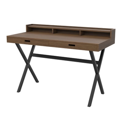 Bureau en chêne teinté et métal coloré, HYPPOLITE HARTO