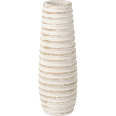 Vase haut ligné en bois de paulownia RECOLLECTION