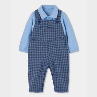 Ensemble bébé garçon maille à carreaux BOBOLI