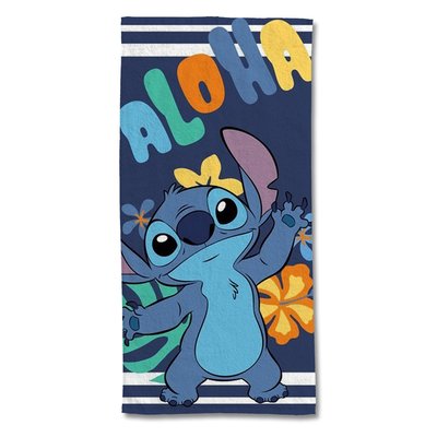 Serviette de plage coton, Stitch Aloha DISNEY