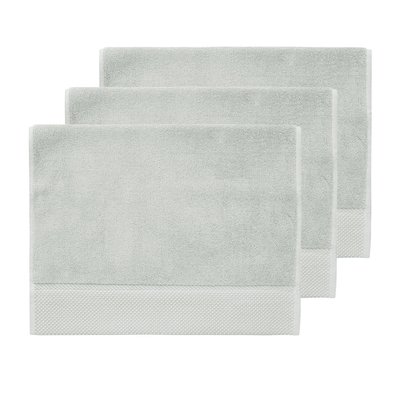 3 grandes serviettes invité Zéro Twist 560 g/m² SENSOFT SENSEI MAISON