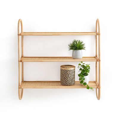 Etagère murale triple en rotin L60 cm, Malu LA REDOUTE INTERIEURS