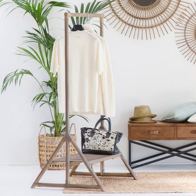 Portant en rotin avec planche  RATTAN MADE IN MEUBLES 
