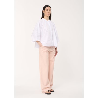 Jean rose large taille haute en coton biologique HUMILITY