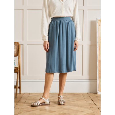 Jupe mi-longue viscose satinée CYRILLUS