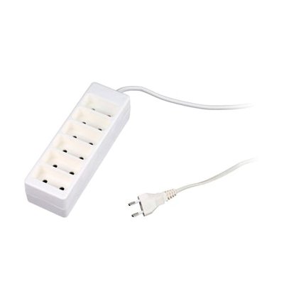 Bloc Multiprise 4x6a Blanc HBF INOTECH