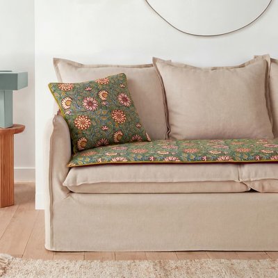 Shandira seat pad in block print cotton LA REDOUTE INTERIEURS