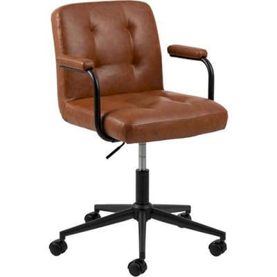 Fauteuil de bureau vintage à accoudoirs RECOLLECTION