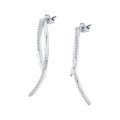 Boucles d'oreilles en argent 925 et oxyde de zirconium CLEOR