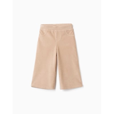 Pantalon à jambe large en velours côtelé avec taille élastique ZIPPY