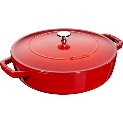 28 cm, Sauteuse Chistera, Cerise STAUB