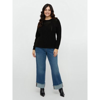 Pull avec mélange de motifs et partie supérieure ajourée FIORELLA RUBINO