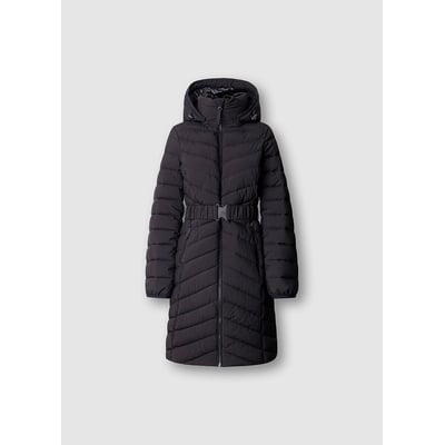 Doudoune longue ceinturée à capuche PEPE JEANS