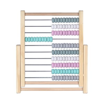 Boulier abaque avec 100 boules colorées KINDSGUT