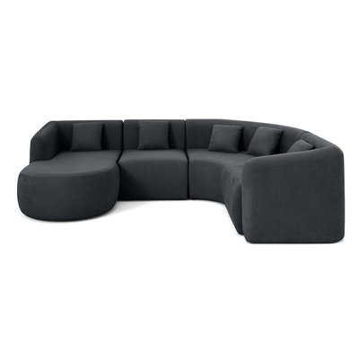 Canapé d'Angle gauche en Tissu 5 places - IKARE LISA DESIGN