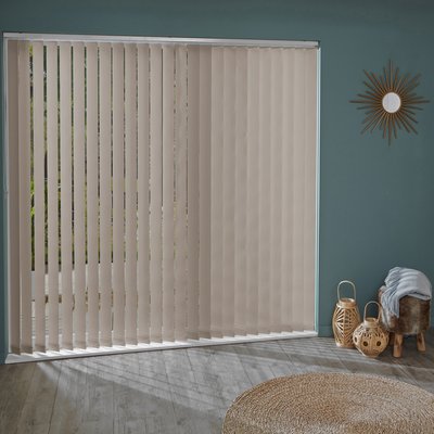 Lot de 5 lamelles verticales 89mm unies pour store californien MADECOSTORE