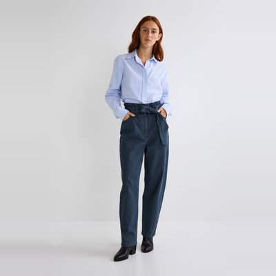 Jean carotte taille élastiquée MONOPRIX