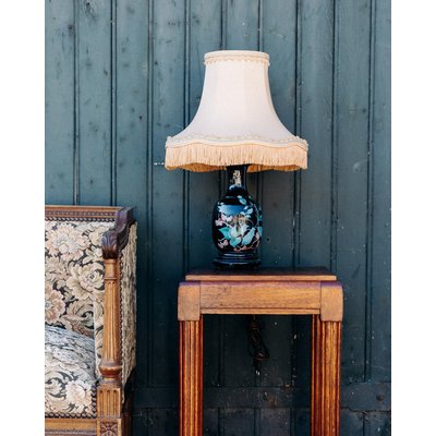 Lampe à poser en faïence Suzanne N°131 - Bon état DEBONGOUT