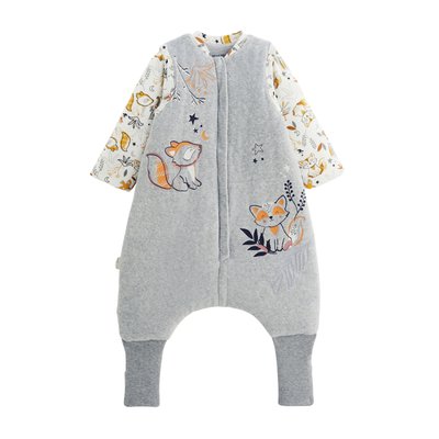 Turbulette d'hiver en velours avec pieds retroussables et manches amovibles Petit Loup PETIT BEGUIN