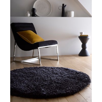 Hand Tufted Shimmer Shaggy Circle Rug SO'HOME