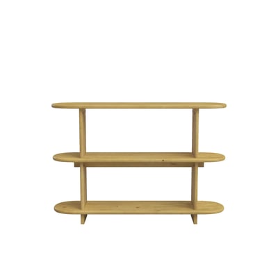 Bibliothèque en sapin beige 120 cm - TESA HANNUN