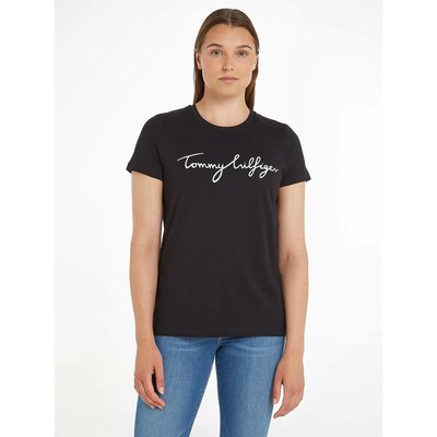 Tee shirt en coton col rond manches courtes TOMMY HILFIGER
