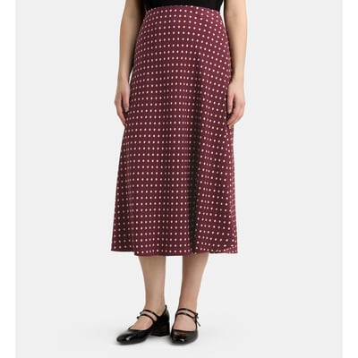 Jupe midi évasée turin dot pois GALERIES LAFAYETTE