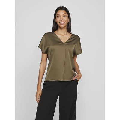 Blouse satinée, manches courtes VILA