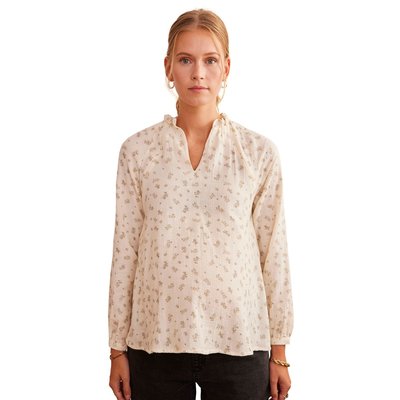 Blouse Gaze De Coton Imprimé Grossesse Et Allaitement VERTBAUDET