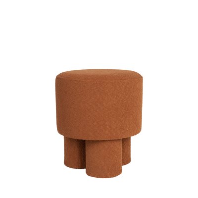 Tabouret rond en tissu bouclette ø40cm - MARCOS DRAWER