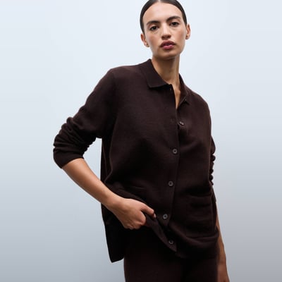 Cardigan uni en cachemire MONOPRIX