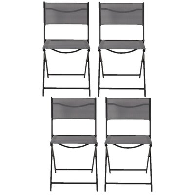 Lot de 4 Chaises pliantes d'extérieur Elba TOILINUX