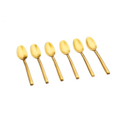 Lot de 6 petites cuillères en inox, NUDE BJORN