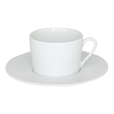 Table Passion - Tasse à Café Et Sous-Tasse Louna 12 Cl En Porcelaine Blanche