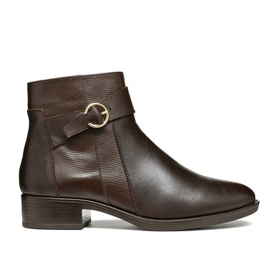 Felicity Ankle Boots in Breathable Leather GEOX
