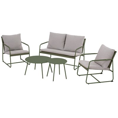 Salon de jardin 4 places en acier TCX 19-0230 PANTONE