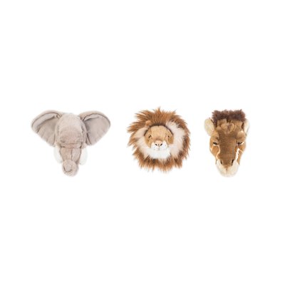 Boîte aux trophées peluches minis set de 3 SAFARI WILD AND SOFT