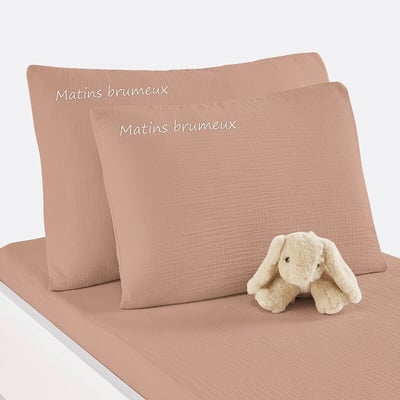 Taie d'oreiller bébé personnalisée, gaze de coton, Kumla LA REDOUTE INTERIEURS