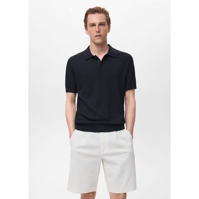 Polo maille côtelée MANGO MAN