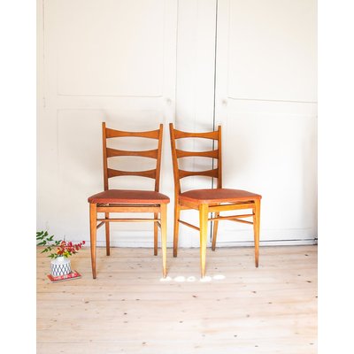Lot de 4 chaises scandinaves Alma N°183 - Bon état DEBONGOUT