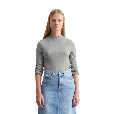 T-shirt long à côtes slim en jersey stretch en coton organique MARC O’POLO DENIM