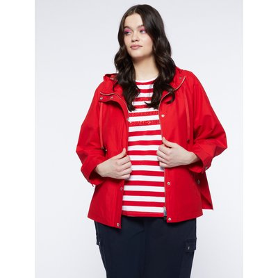 Parka courte rouge femme top