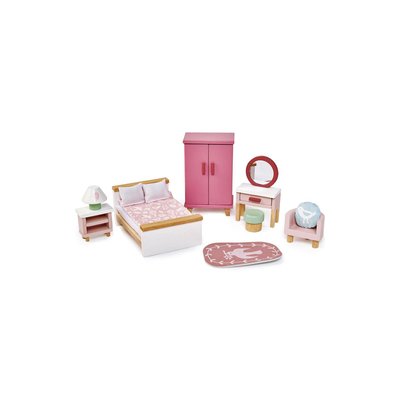 Chambre à coucher pour maison de poupée TENDER LEAF TOYS