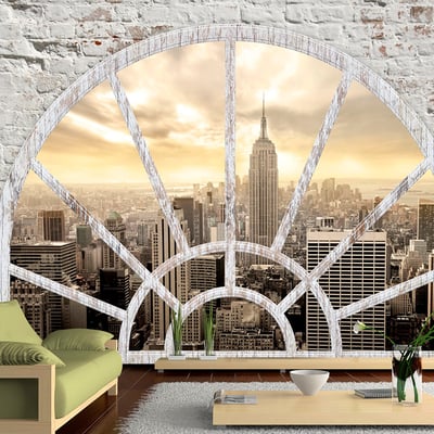 Papier peint intissé panoramique Ville et Architecture NY - Ville à l'aube EDEN