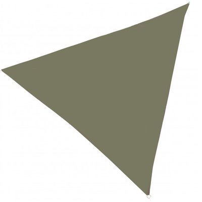 Toile ombrage voile triangulaire vert 300x300x300cm WADIGA