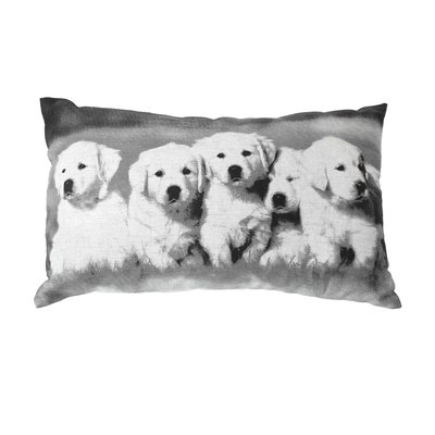 Coussin imprimé chiens TOILINUX