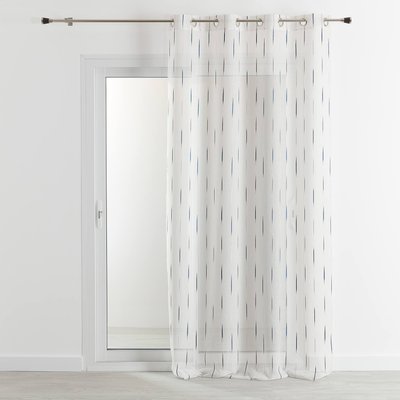 Voilage en étamine à jacquard rayé HOME MAISON