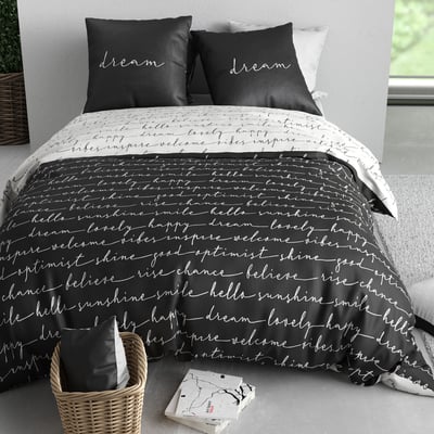 Parure housse de couette en microfibre imprimée, Rita C DESIGN HOME TEXTILE